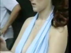 SoCal Val Nipple Slip at Signing